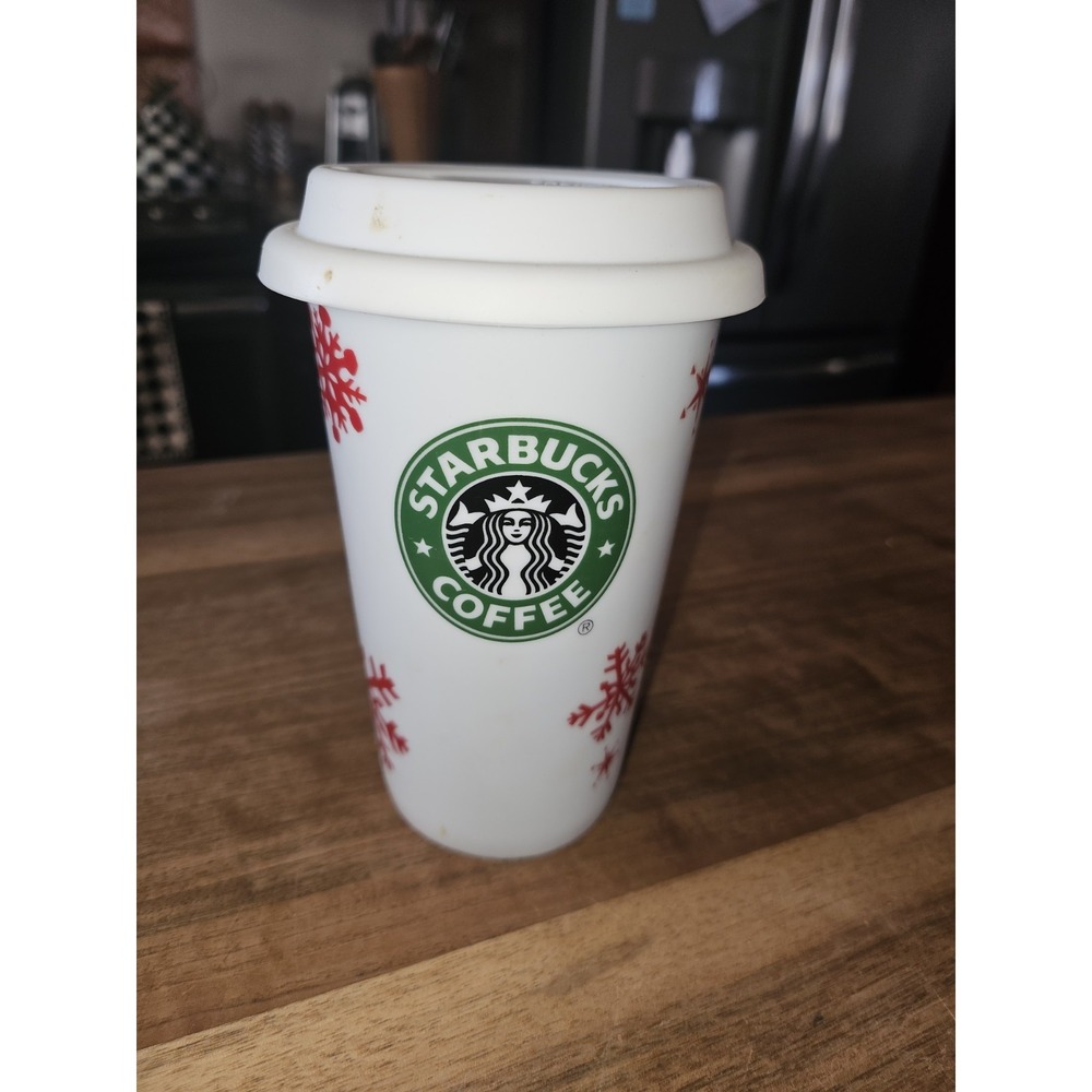 2010 Starbucks  Christmas Cup With Lid